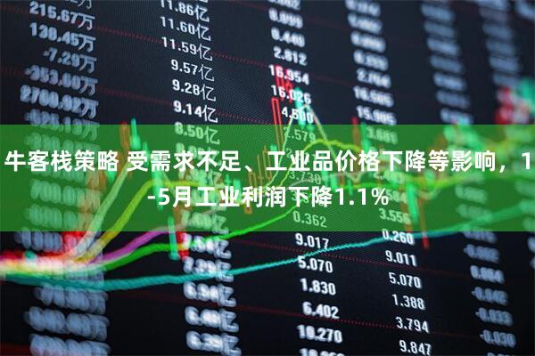 牛客栈策略 受需求不足、工业品价格下降等影响，1-5月工业利润下降1.1%