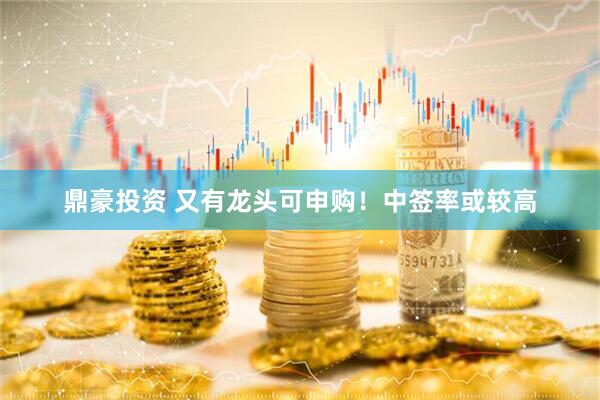 鼎豪投资 又有龙头可申购！中签率或较高